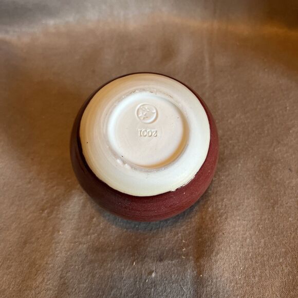 Vintage Chinese Red Ox Blood Glazed Porcelain Water Pot Small Bud Vase 2021 - Picture 7 of 10